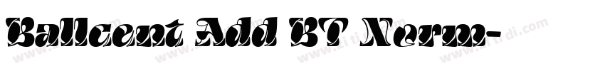 Ballcent Add BT Norm字体转换